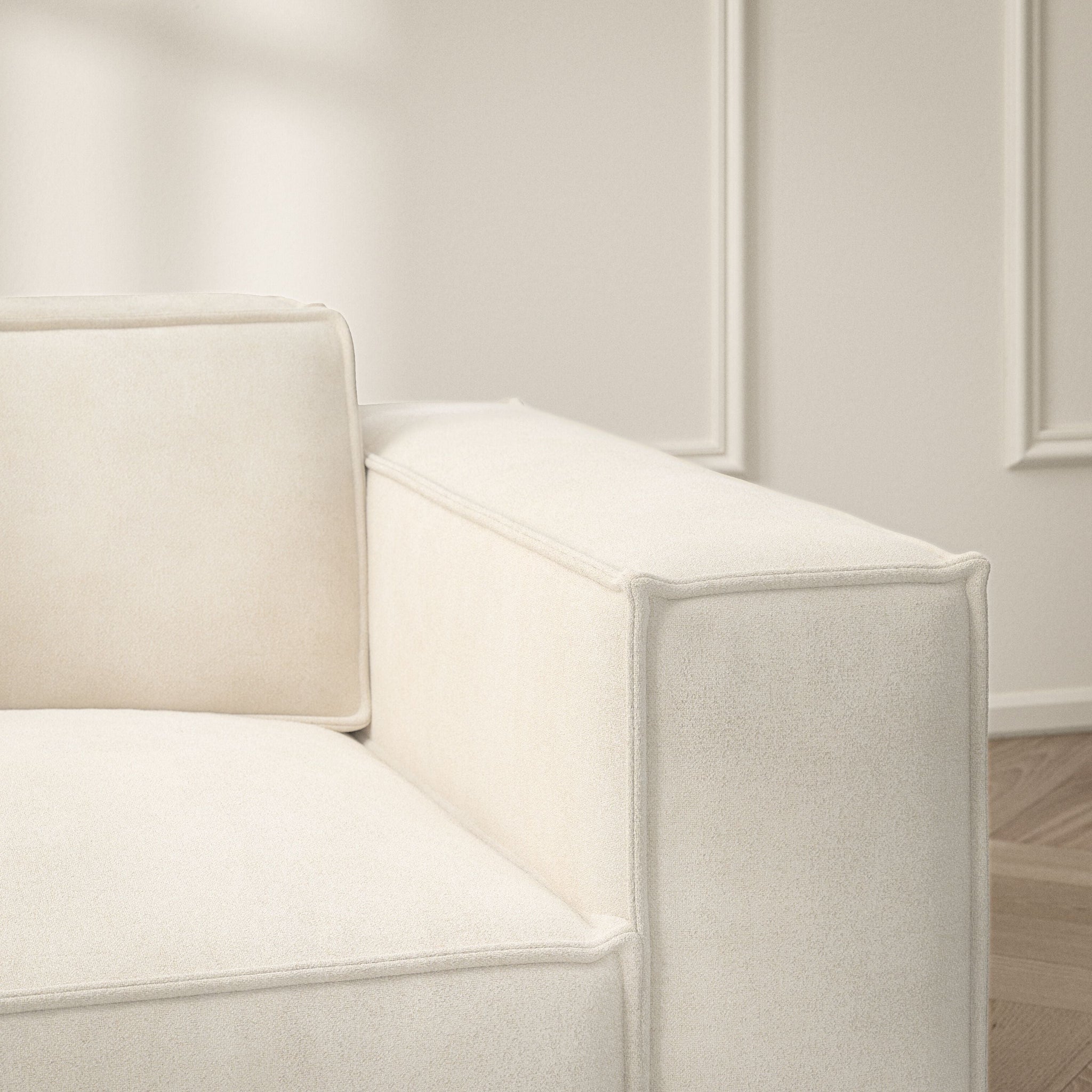 Vella Corner Chaise LHF - Soft Bouclé