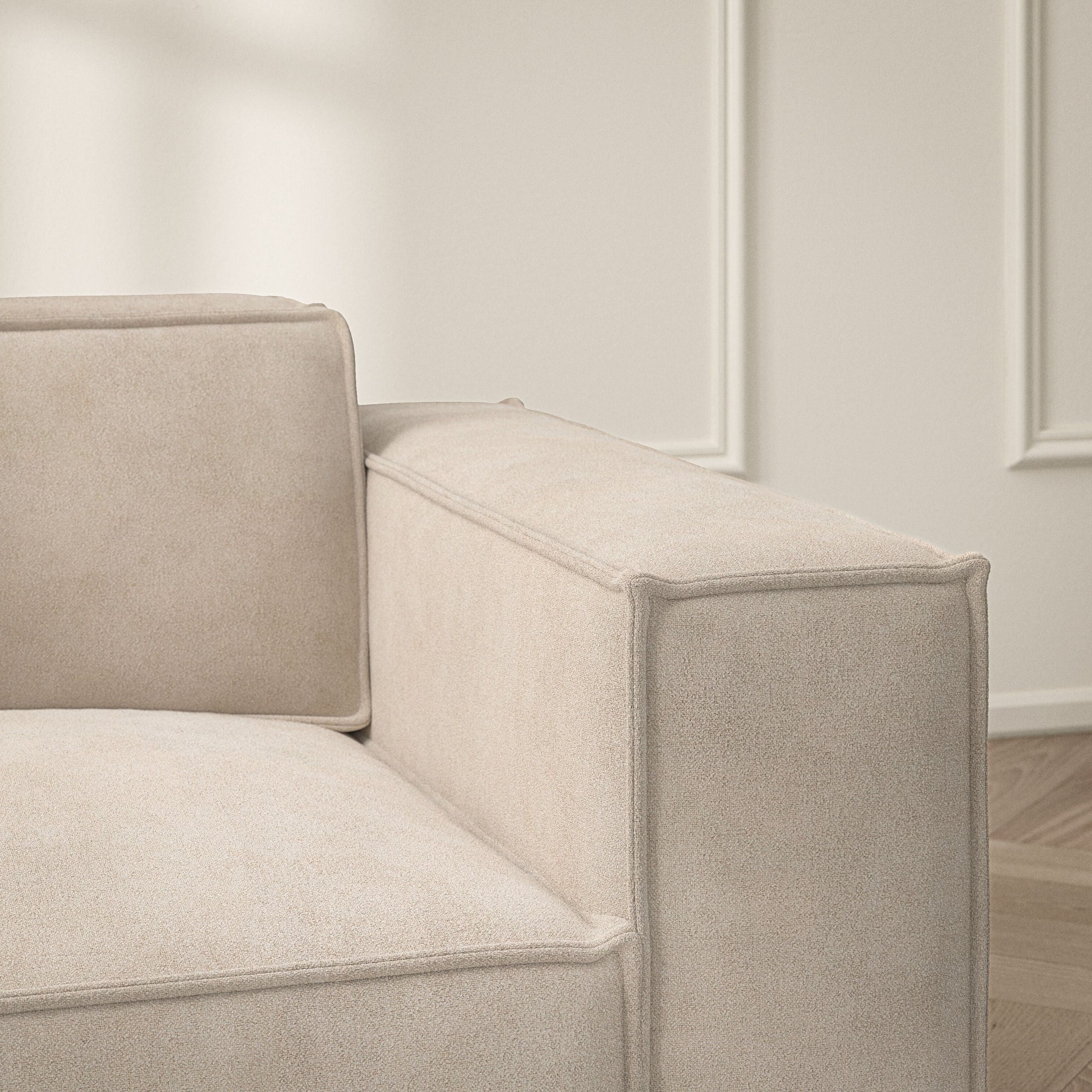 Vella Corner Chaise LHF - Soft Bouclé