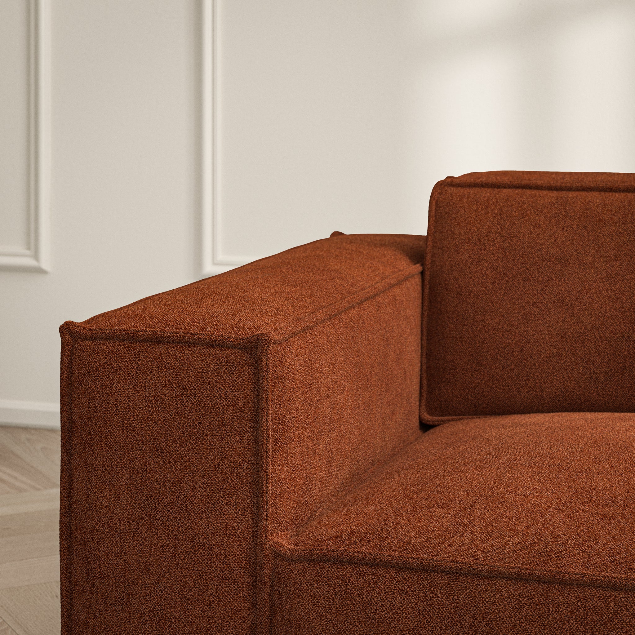 Vella Chaise Sofa - Soft Bouclé