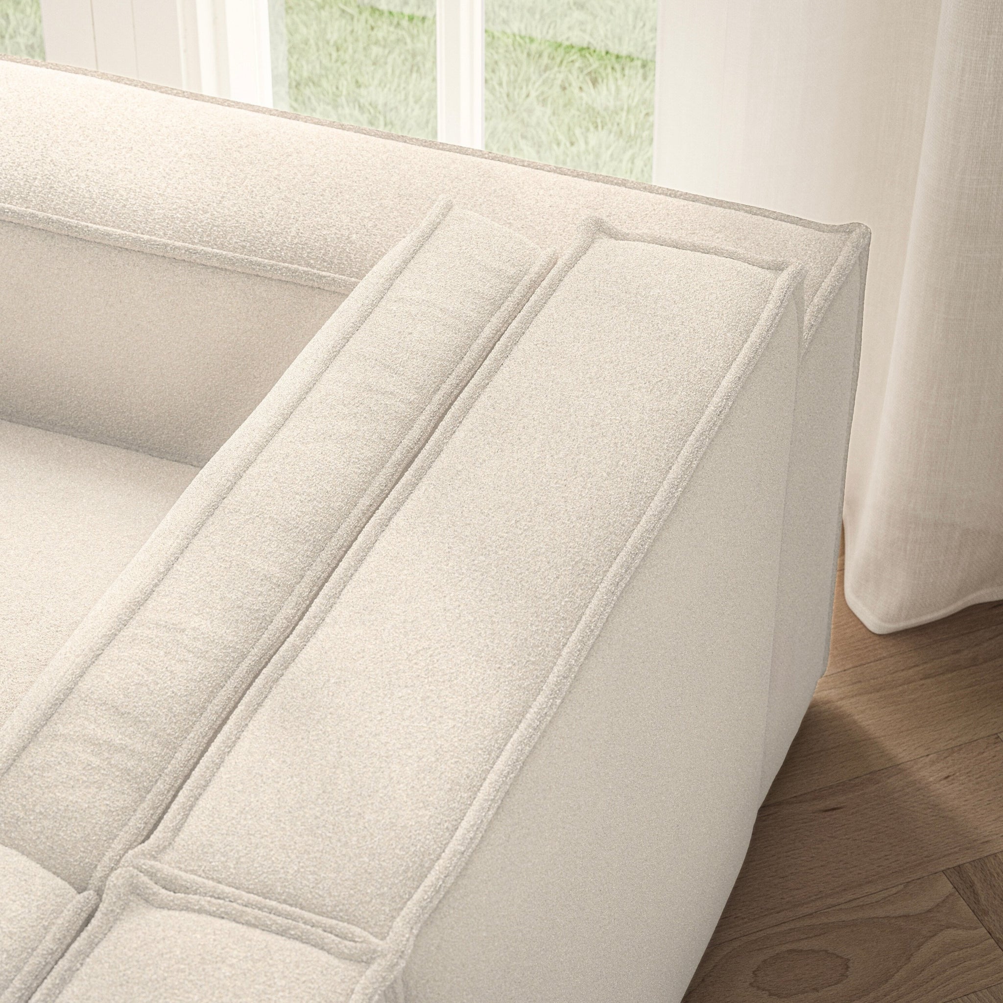 Vella Corner Chaise RHF - Soft Teddy