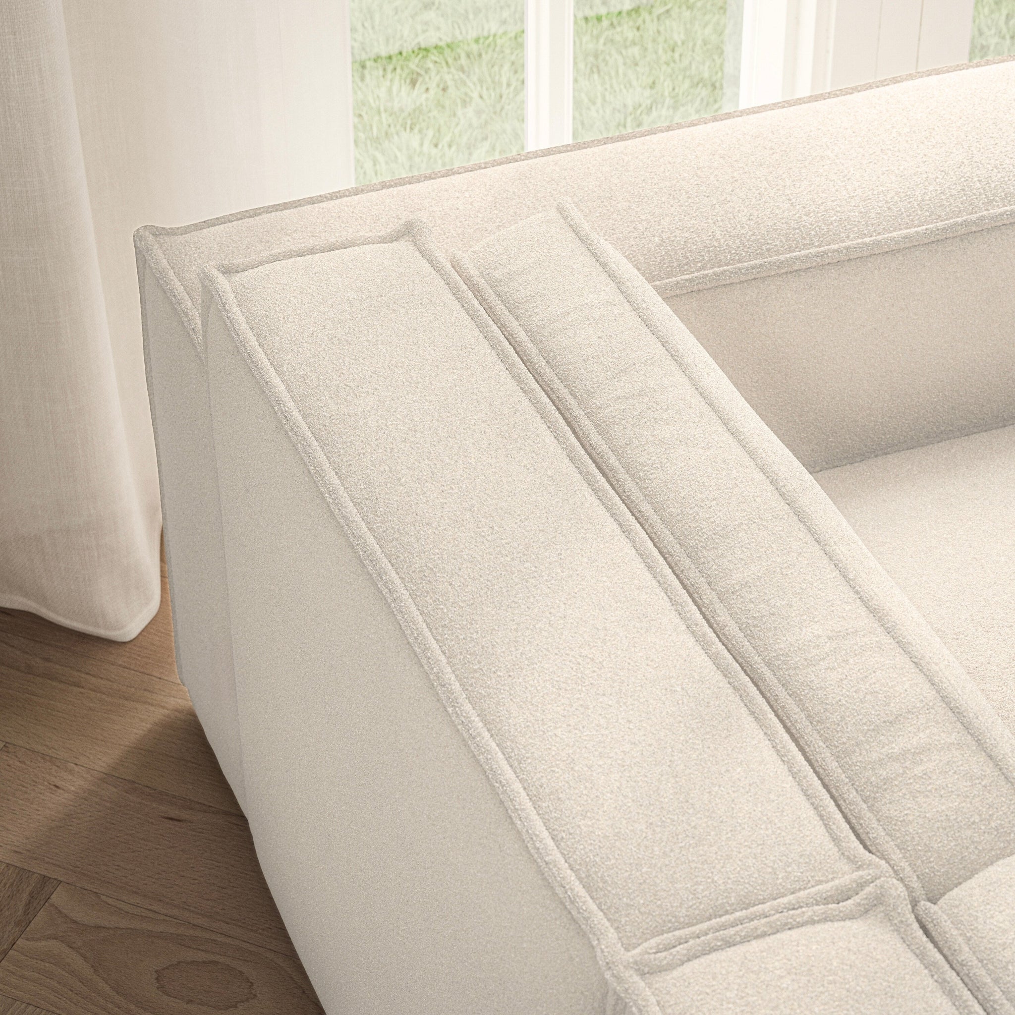 Vella Medium Corner - Soft Teddy