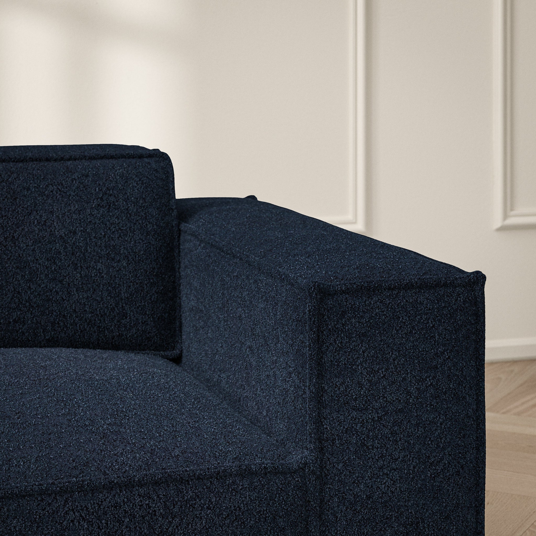 Vella Corner Chaise LHF - Soft Teddy