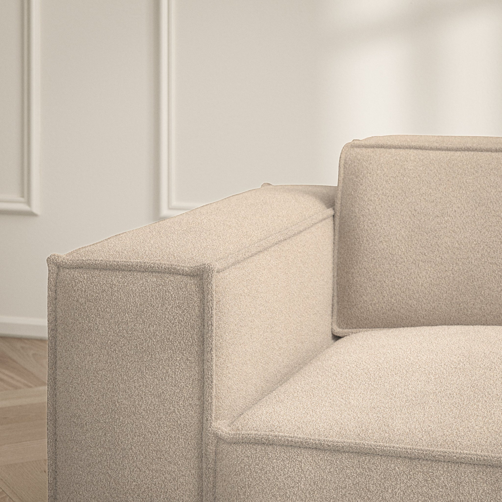 Vella Corner Chaise RHF - Soft Teddy