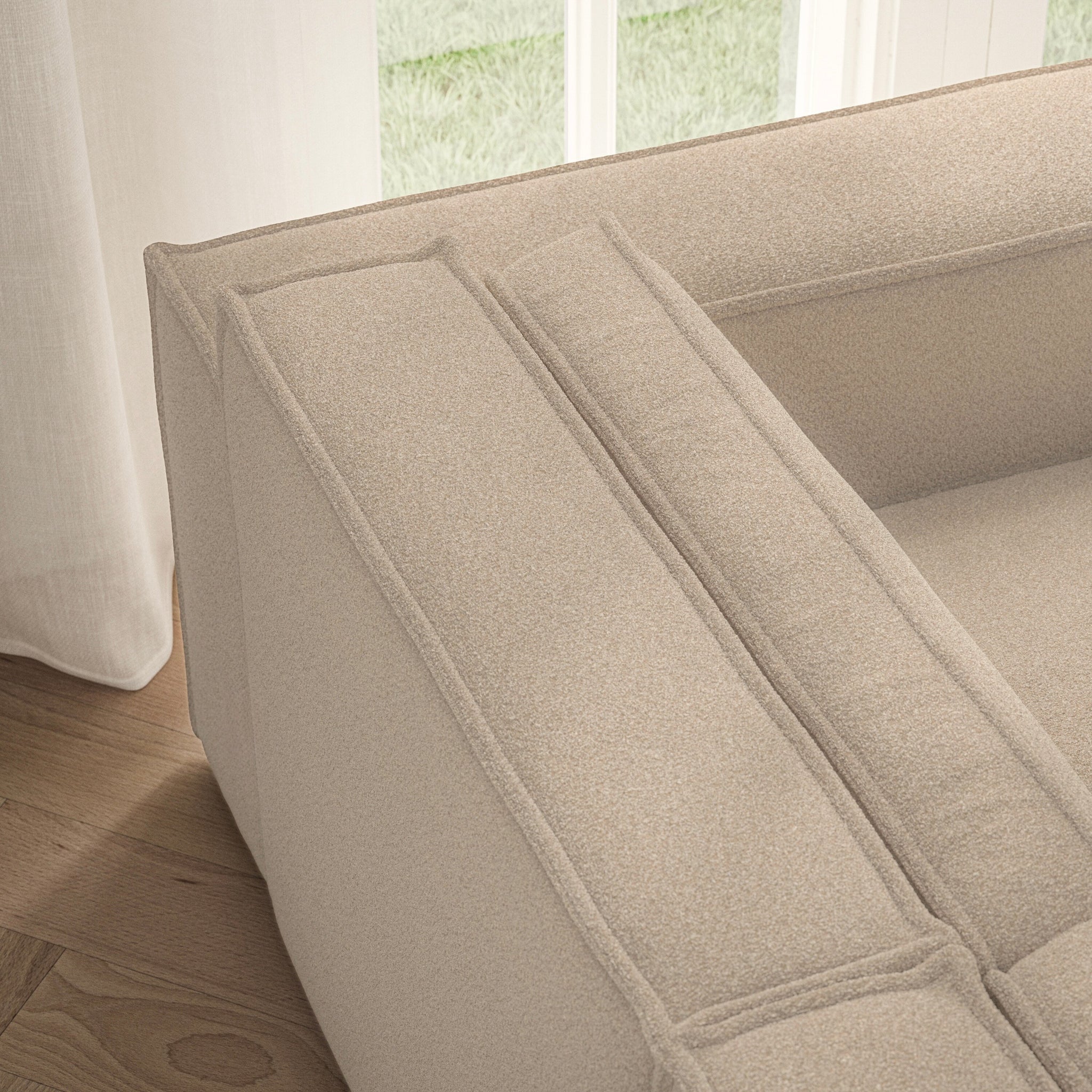 Vella Large Sofa - Soft Teddy