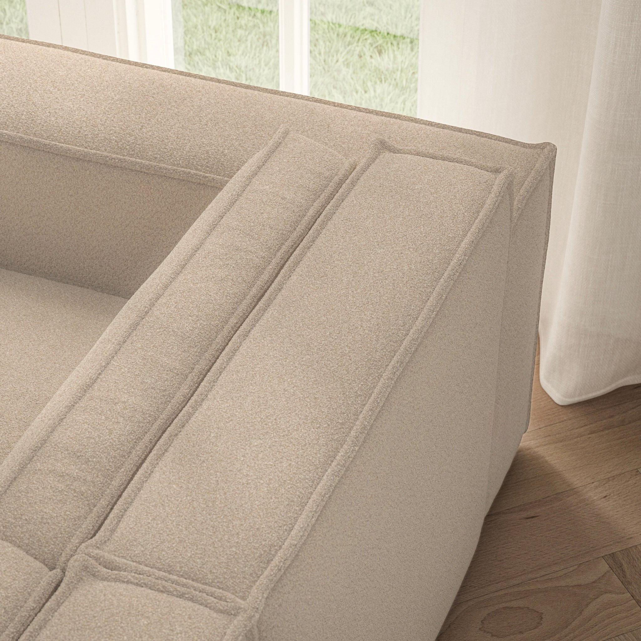 Vella Corner Chaise RHF - Soft Teddy