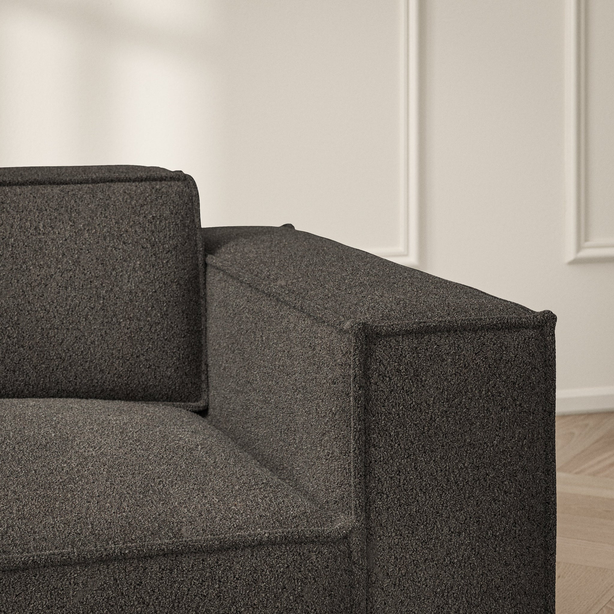 Vella Corner Chaise LHF - Soft Teddy