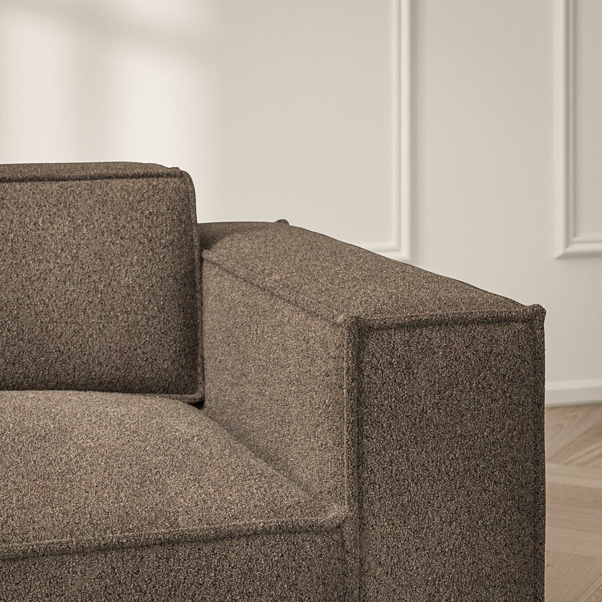 Vella Corner Chaise LHF - Soft Teddy
