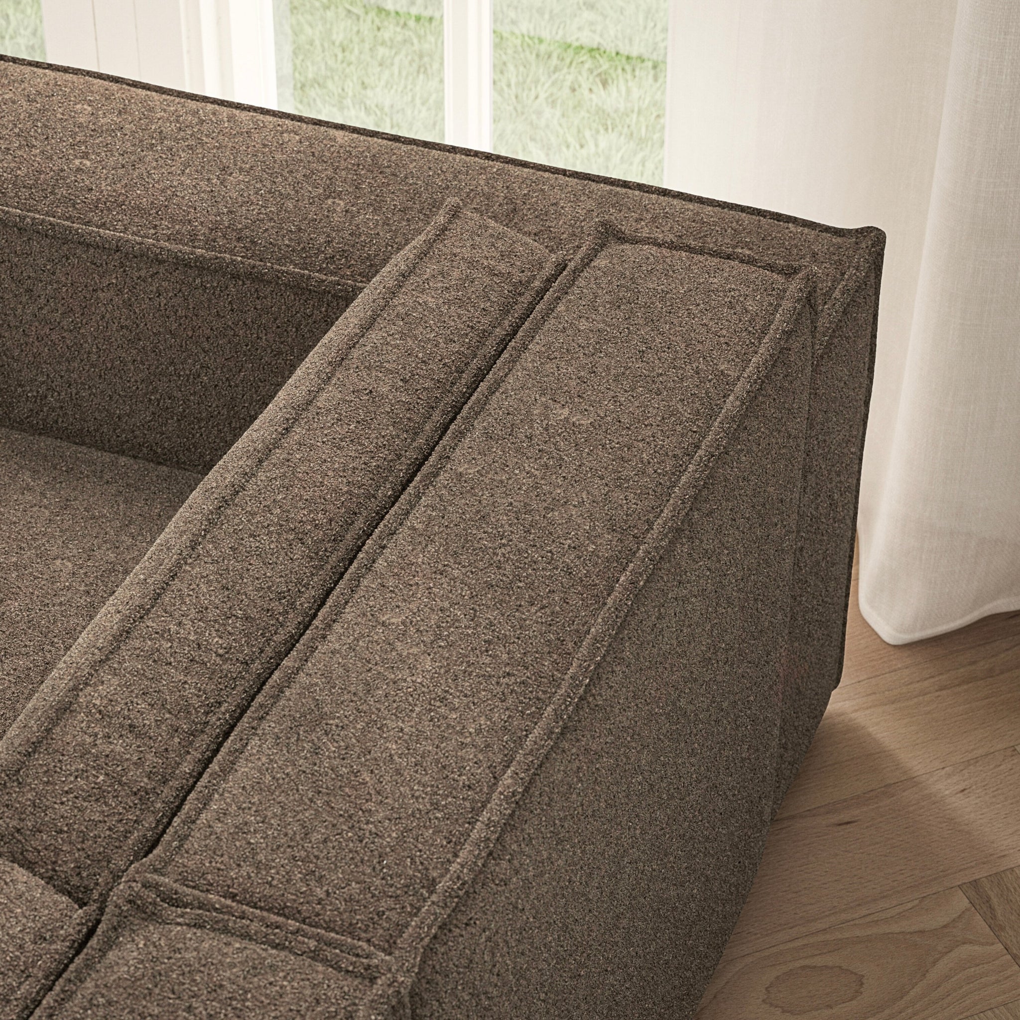 Vella Corner Chaise RHF - Soft Teddy