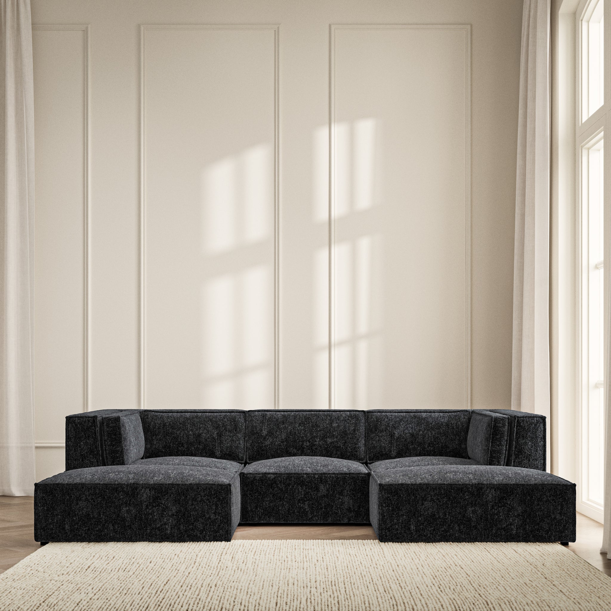 Vella U-Shape Footstool End  - Symphony