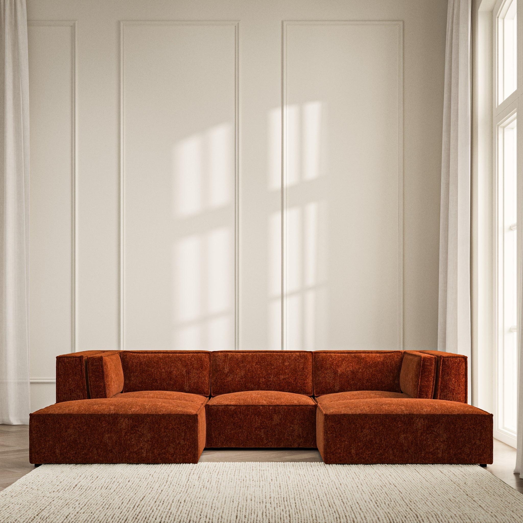 Vella U-Shape Footstool End  - Symphony